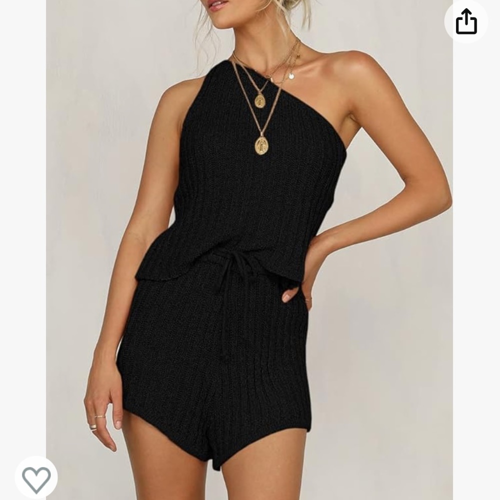 Black Knit Set